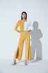 Casaqueto Bicolor Em Tricot Amarelo